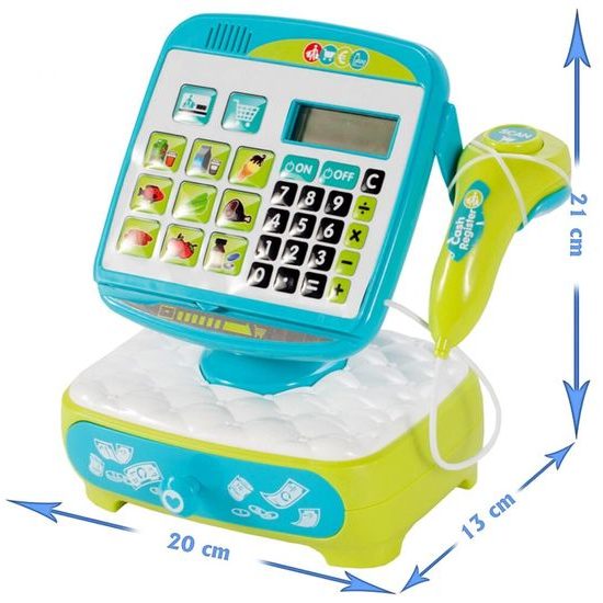 Dětská elektronická pokladna s LED displejem Happy Cash