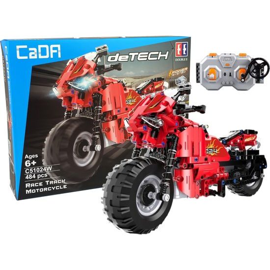 CADA Stavební bloky Remote Controlled Motorcycle 2.4G 484 kusů