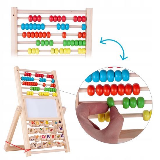 Oboustranná kreslící tabule s počítadlem Alfabet