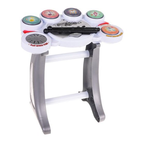 Detské elektronické bicie so 6 bubienkami a stoličkou Drum King