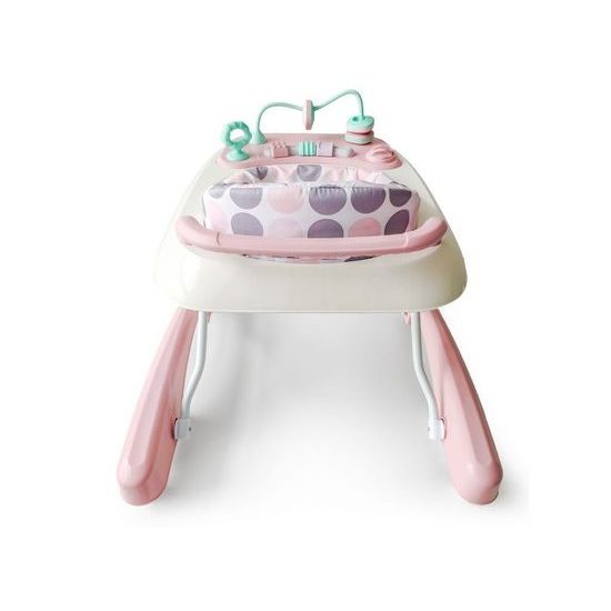 Ecotoys dětské chodítko s hračkami růžové