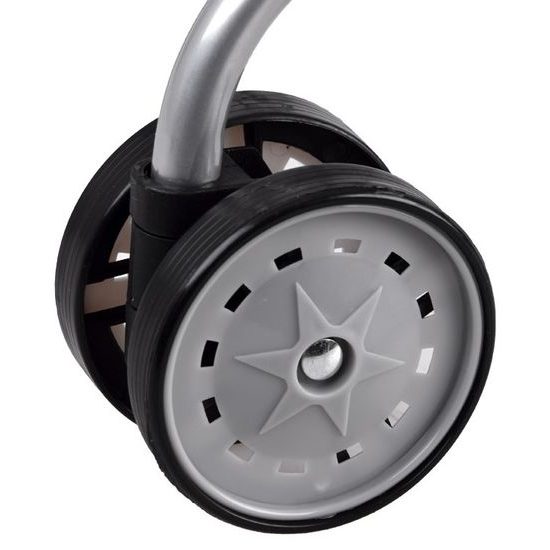 Golfový kočárek pro panenky Alice černý s puntíkama