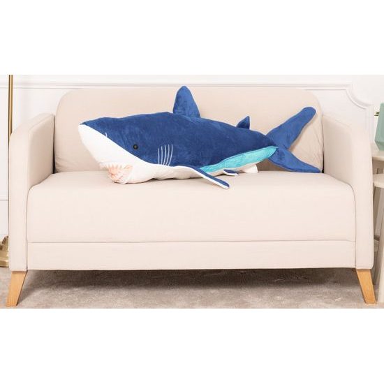 Plyšový žralok Eda 110 cm - modrý