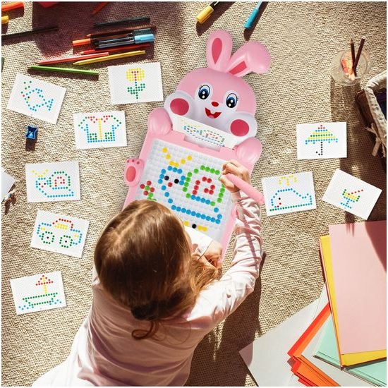 Magnetická tabulka Zajíček - růžová