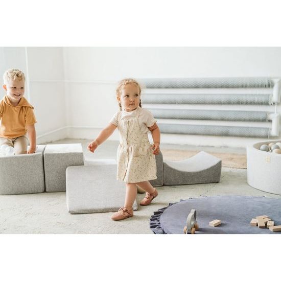 Pěnová hrací sada a domácí hřiště bez suchého bazénku 3 díly: cihlová