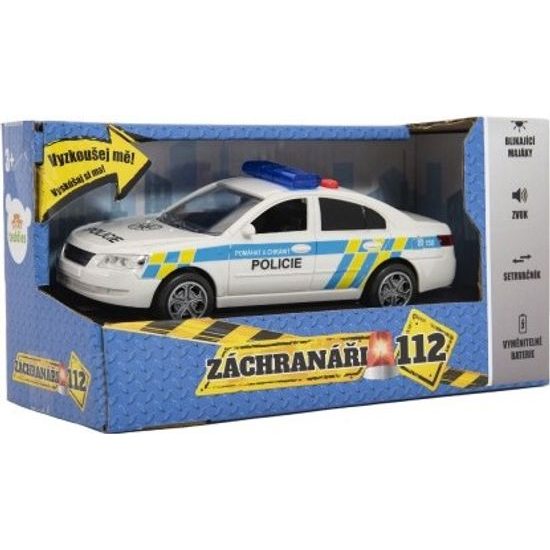 Auto policie na baterie, se zvukem, se světlem