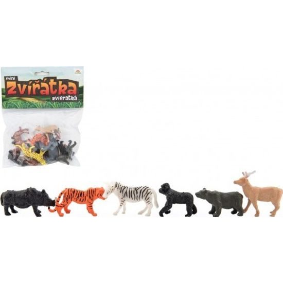 Zvířátka mini safari ZOO - 12ks