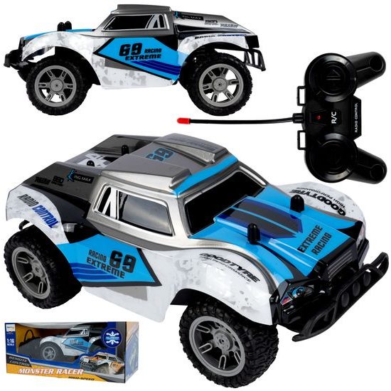 Terénní auto na dálkové ovládání Mountain Champion 1:18 modro-zelené