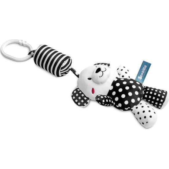 Sensillo Závěsná hračka BLACK&WHITE medvídek