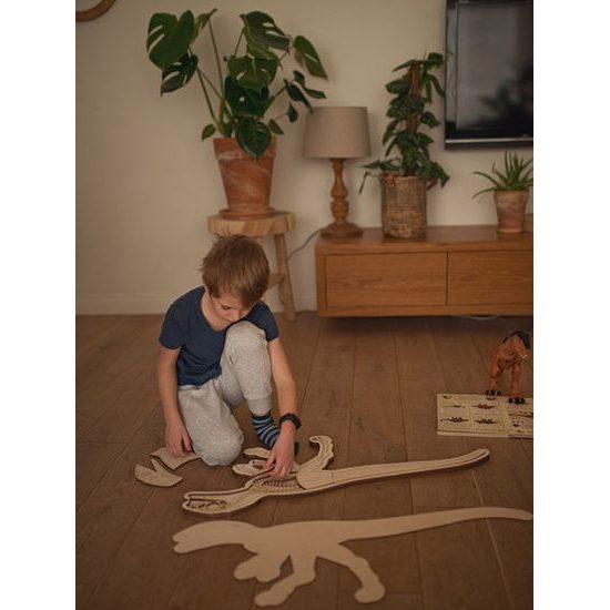 Dinosaurus - anatómia tela - edukatívne puzzle - ČESKÁ VERZIA