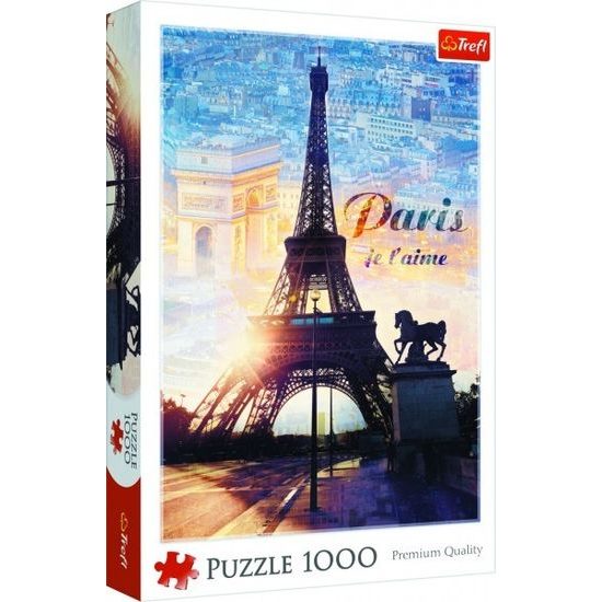 Puzzle Paříž o soumraku 1000 dílků