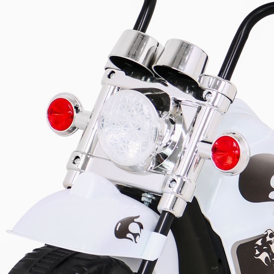 Dětská elektrická tříkolka Hot Chopper bílá