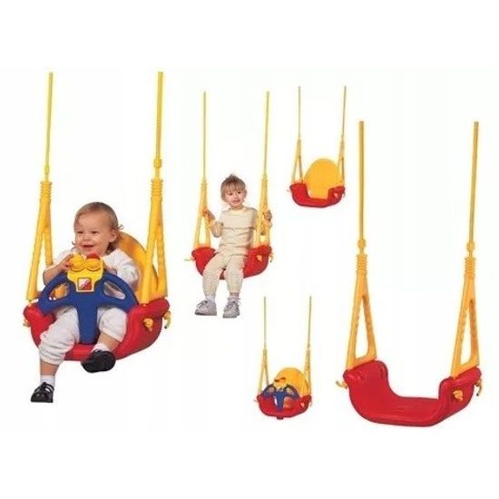 Ecotoys dětská houpačka 3v1 EduPlay