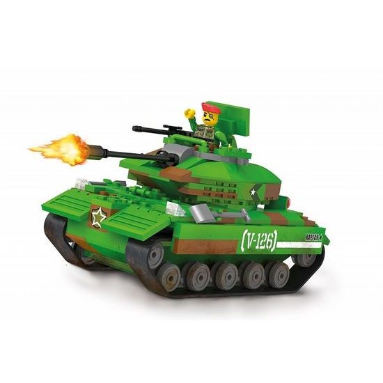 Blocki stavebnice MyArmy tank na poušti 253 dílků