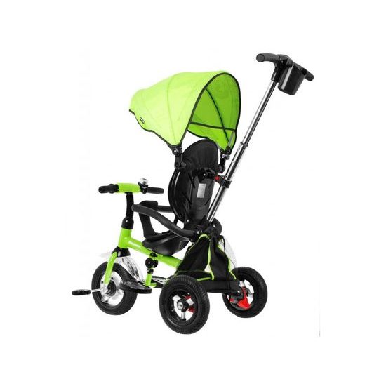 Majlo Toys dětská tříkolka Discovery T300 s nafukovacími koly zelená