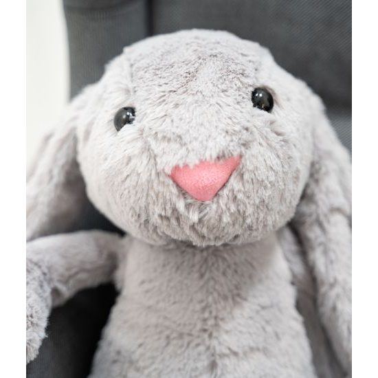 Plyšový králík Figo 50 cm šedý