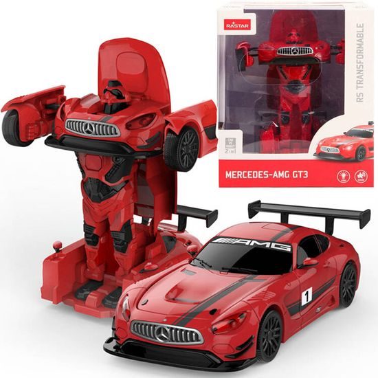 Rastar robot transformer 2v1 Mercedes GT3 AMG v měřítku 1:32