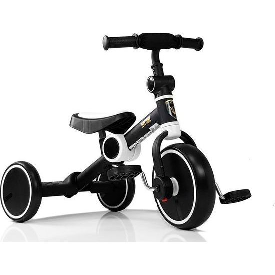 Skládací tříkolka černo-bílá