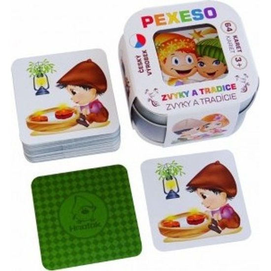 Pexeso - zvyky a tradice - voděodolné 64 karet