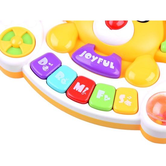 Interaktivní pianko pro nejmenší se světlem a zvukem Koala žlutá