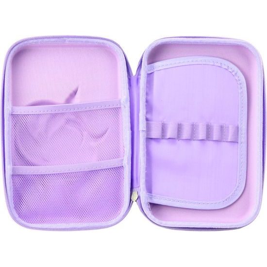 Penál s jednorožcem 3D fialový