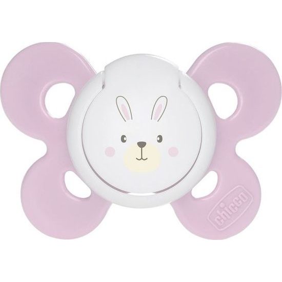 CHICCO Dudlík celosilikonový Physio Comfort 0-6m 1ks dívka