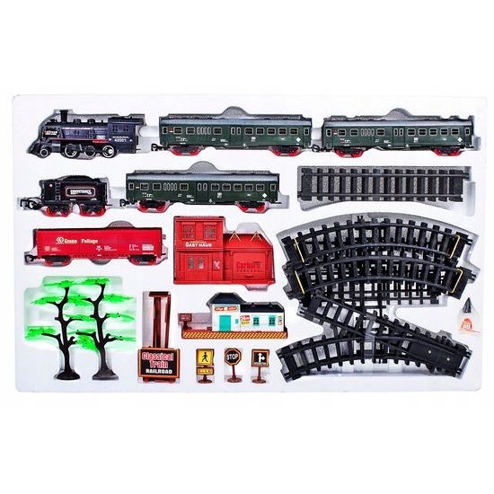 Doris vláčkodráha na baterie s kouřovými a světelnými efekty Rail King