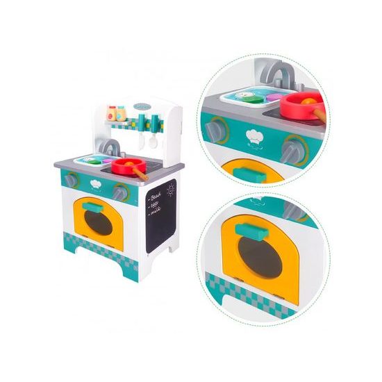 Ecotoys dětská dřevěná mini kuchyňka Little Chef