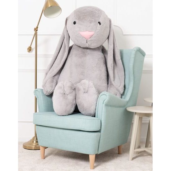 Plyšový králík Figo XXL 160 cm šedý