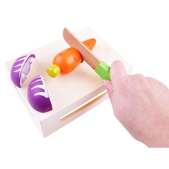 Majlo Toys dřevěná zelenina v bedýnce Vegetable Box