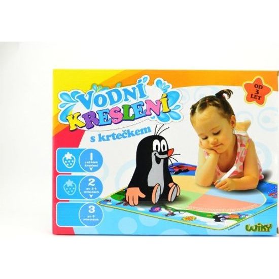 Vodní kreslení malování vodou s Krtečkem