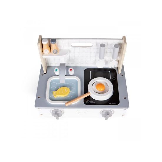 Ecotoys dětská dřevěná mini kuchyňka Little Cook