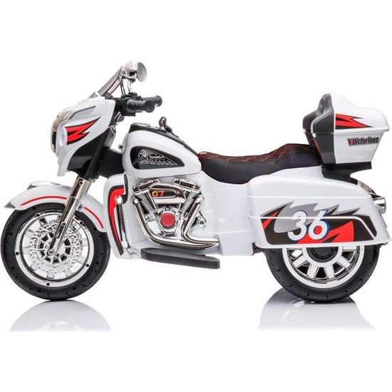 Elektrická tříkolová motorka Goldwing bílá