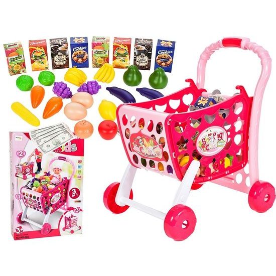 Dětský nákupní košík s příslušenstvím Shopping Chart 3v1