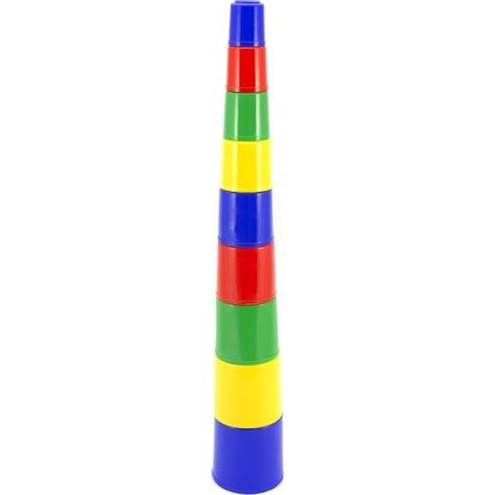 Pyramida skládanka kulatá 9ks