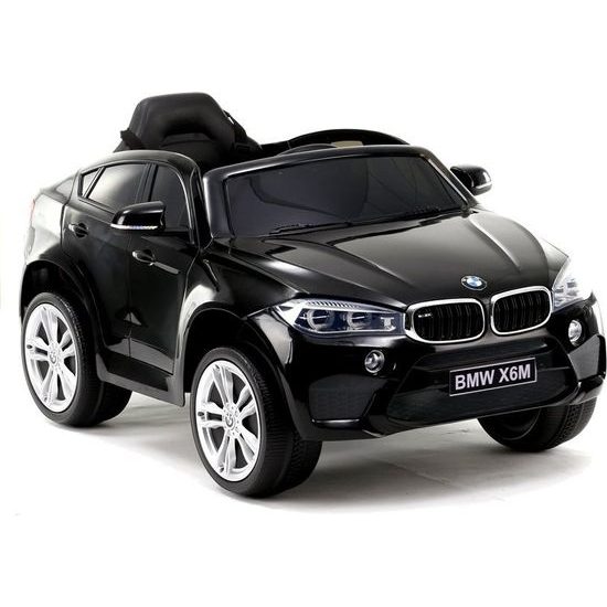 Elektrické auto BMW X6 černé lakované