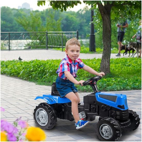 Dětský šlapací traktor Active Pedal modrý