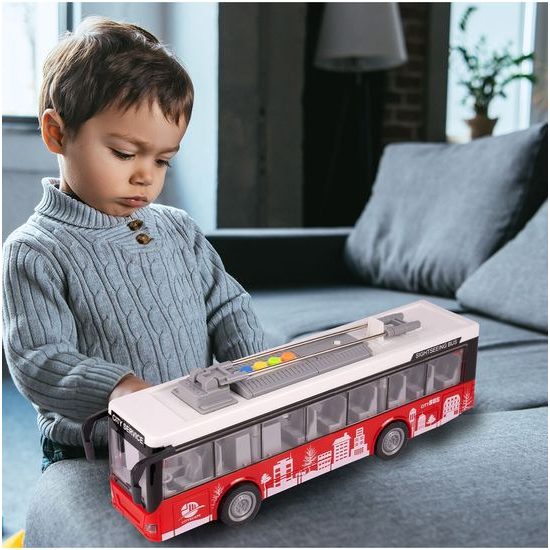 Dětský autobus se světlem a zvuky City Bus 1:16