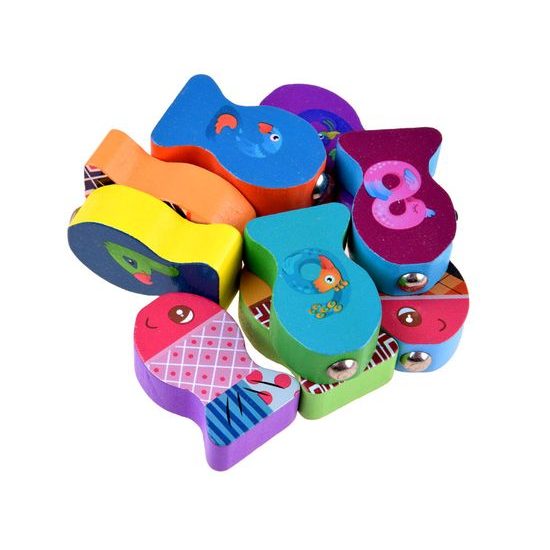 Dřevěná vkládačka pro děti 5v1 Preschool Table