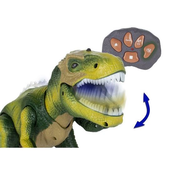 Interaktivní chodící Dinosaurus na dálkové ovládání zelený