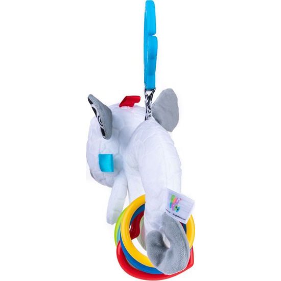 Bali Bazoo Závěsná hračka na kočárek s chrastítkem - Pejsek, bílá