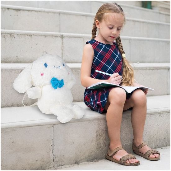 Plyšový batůžek bílý Králíček