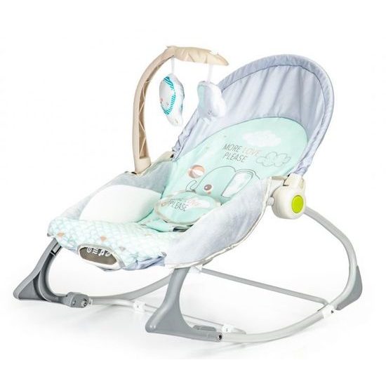 Ecotoys kojenecké lehátko 3v1 s vibracemi a hudbou Elephant