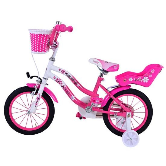 Dětské kolo Volare Lovely růžovo-bílé 14"