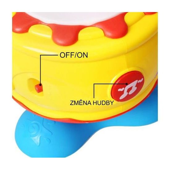 Interaktivní bubínek se zvuky a světly Drum King