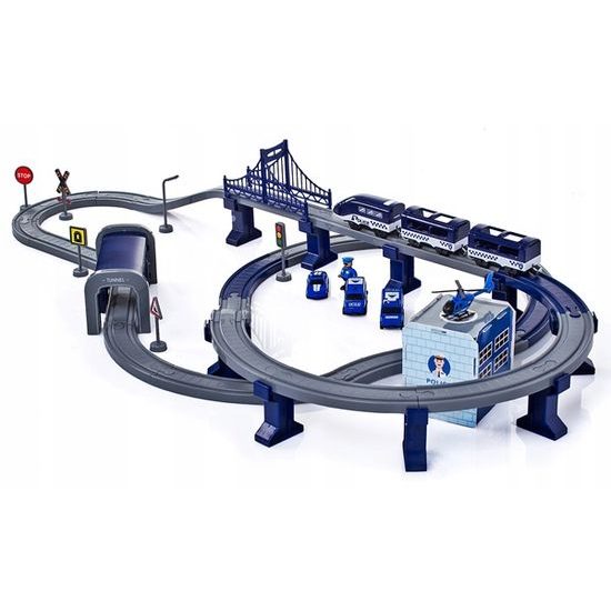 Doris policejní vláčkodráha na baterie 92 dílků Police Train