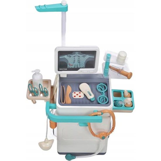 Dětský lékařský stůl s kolečky, světlem a zvuky Medical Trolly