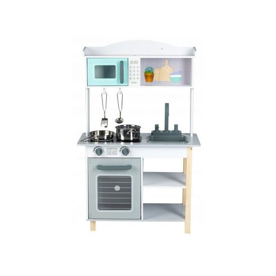 Ecotoys dětská dřevěná kuchyňka s příšlušenstvím