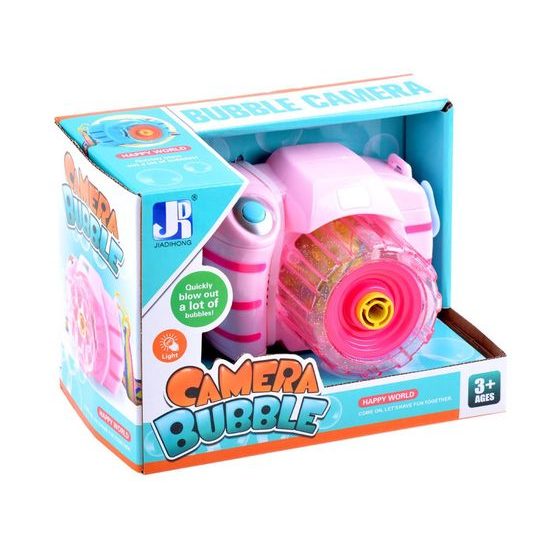 Majlo Toys bublifuk na baterie Fotoaparát růžový