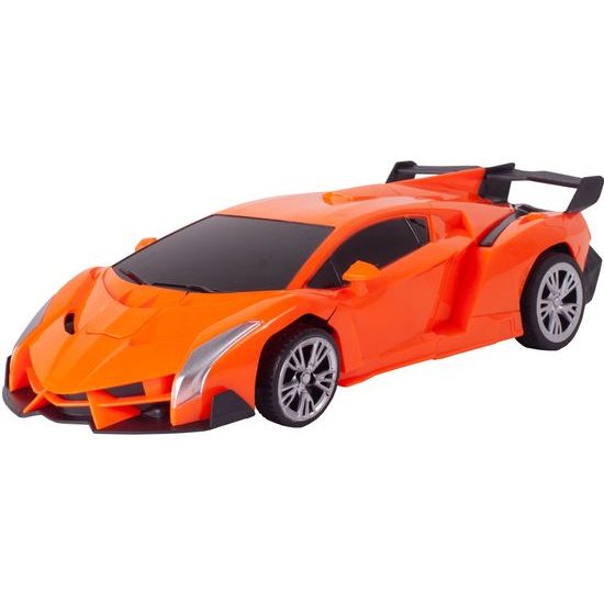 Robot transformer 2v1 Robocar 1:18 oranžový